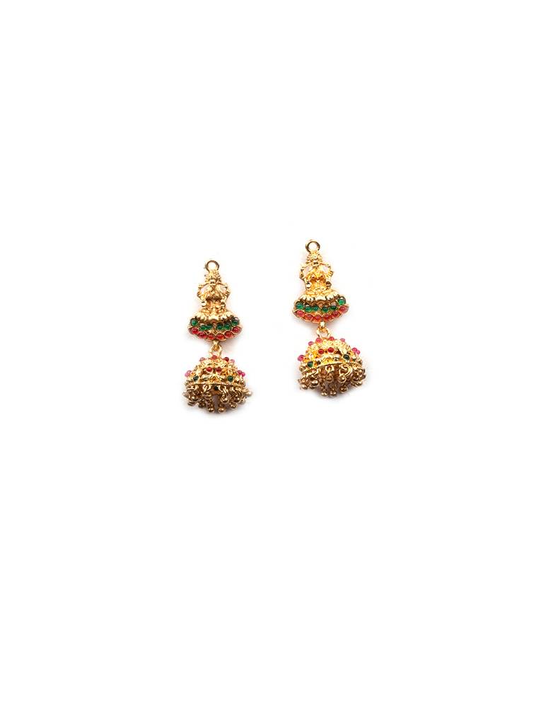 Luxurious Gold Plated Laxmi Combo Jewelry Set : SATJS298