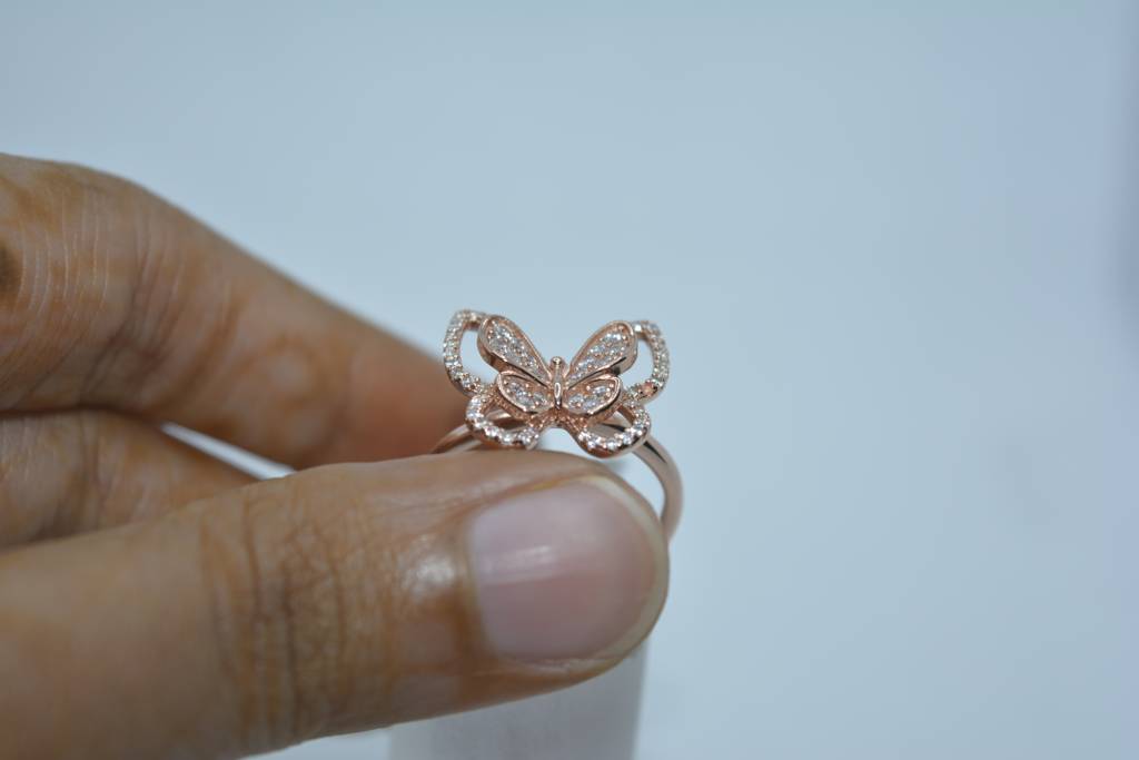 Rose Gold Butterfly Ring : 470