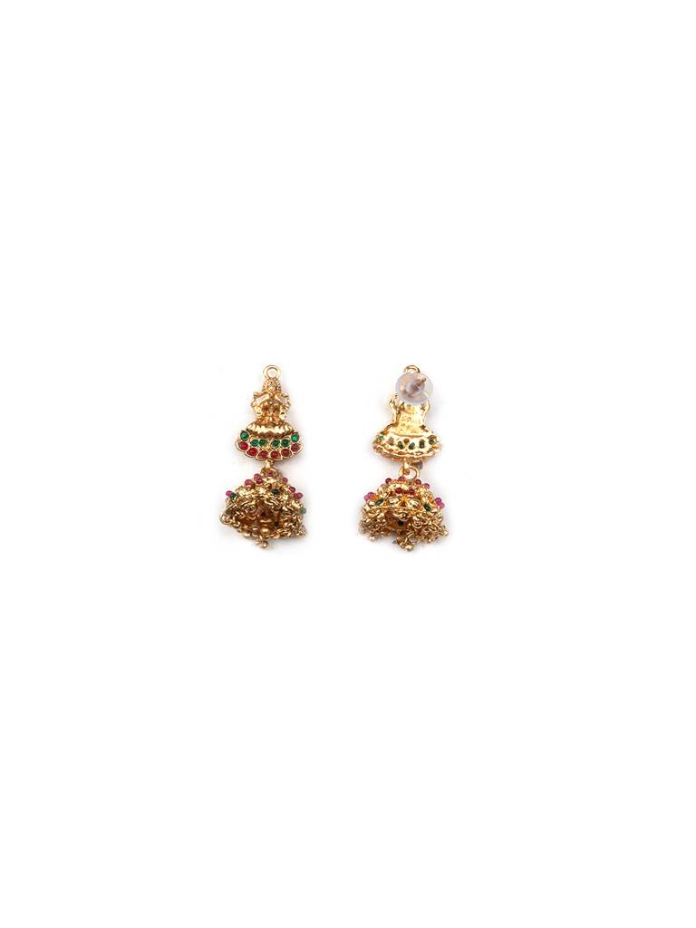 Luxurious Gold Plated Laxmi Combo Jewelry Set : SATJS298