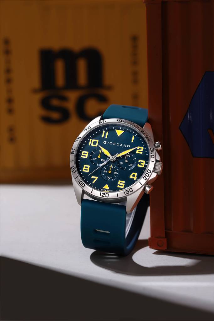 Giordano Multi Function - Performance Sport Watch For Men With Stopwatch Function & Silicon Strap : GZ-50092-02