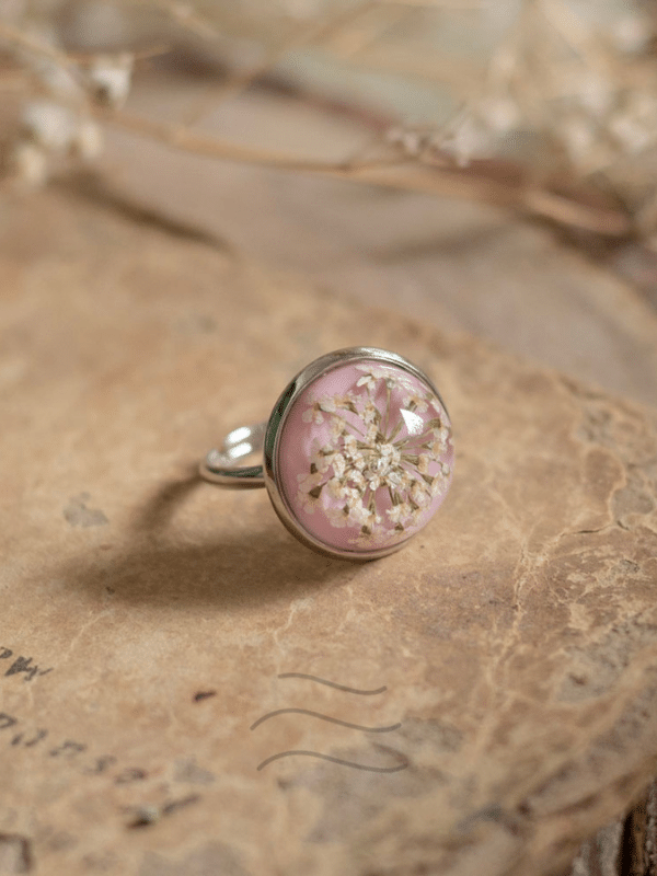 Coral Living Lace Ring : LA-FF-R-CLL-G1