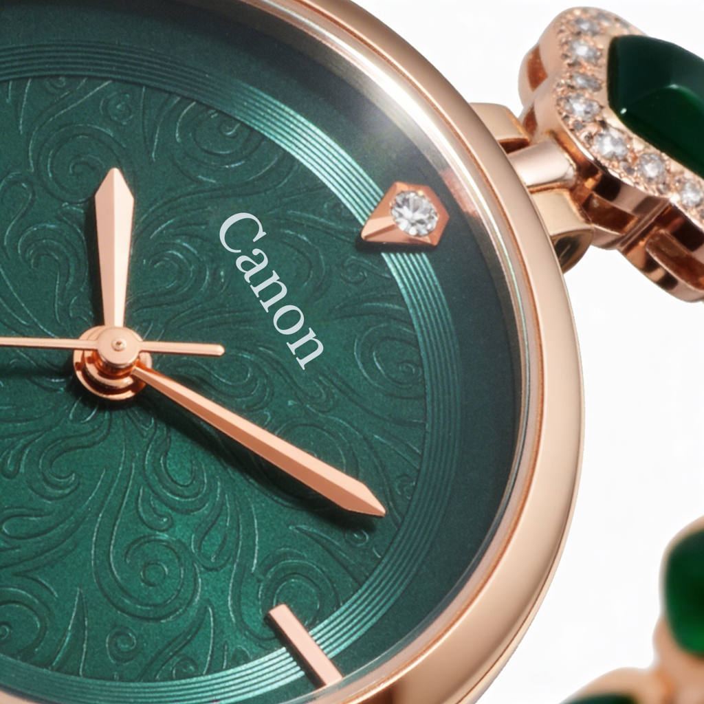 Serenite Dial Watch For Women With Crystal Halo Bracelet : CN-494