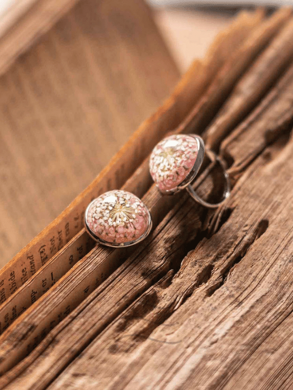 Coral Living Lace Ring : LA-FF-R-CLL-G1