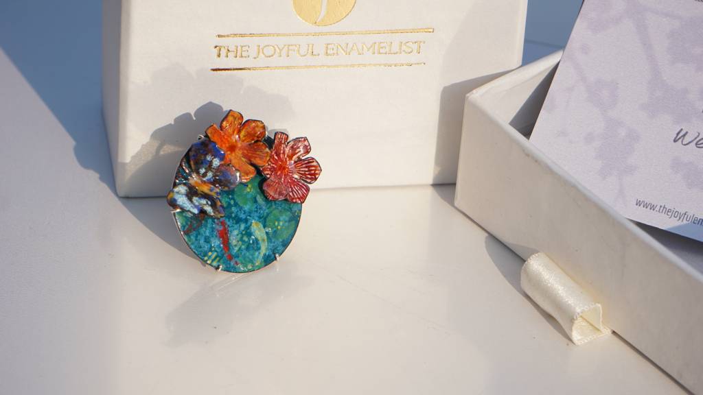 Garden Pond Enamel Ring : TJE50001R