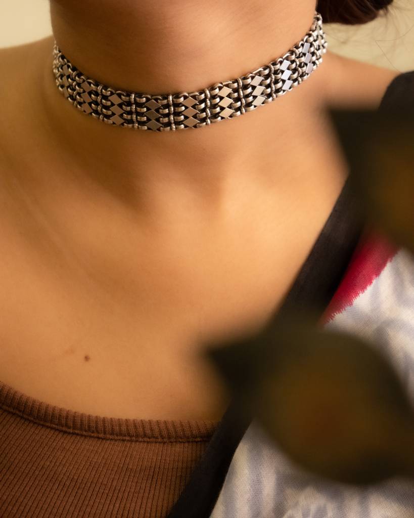 Mizoya Intricate Jali Versatile Choker : SN22146