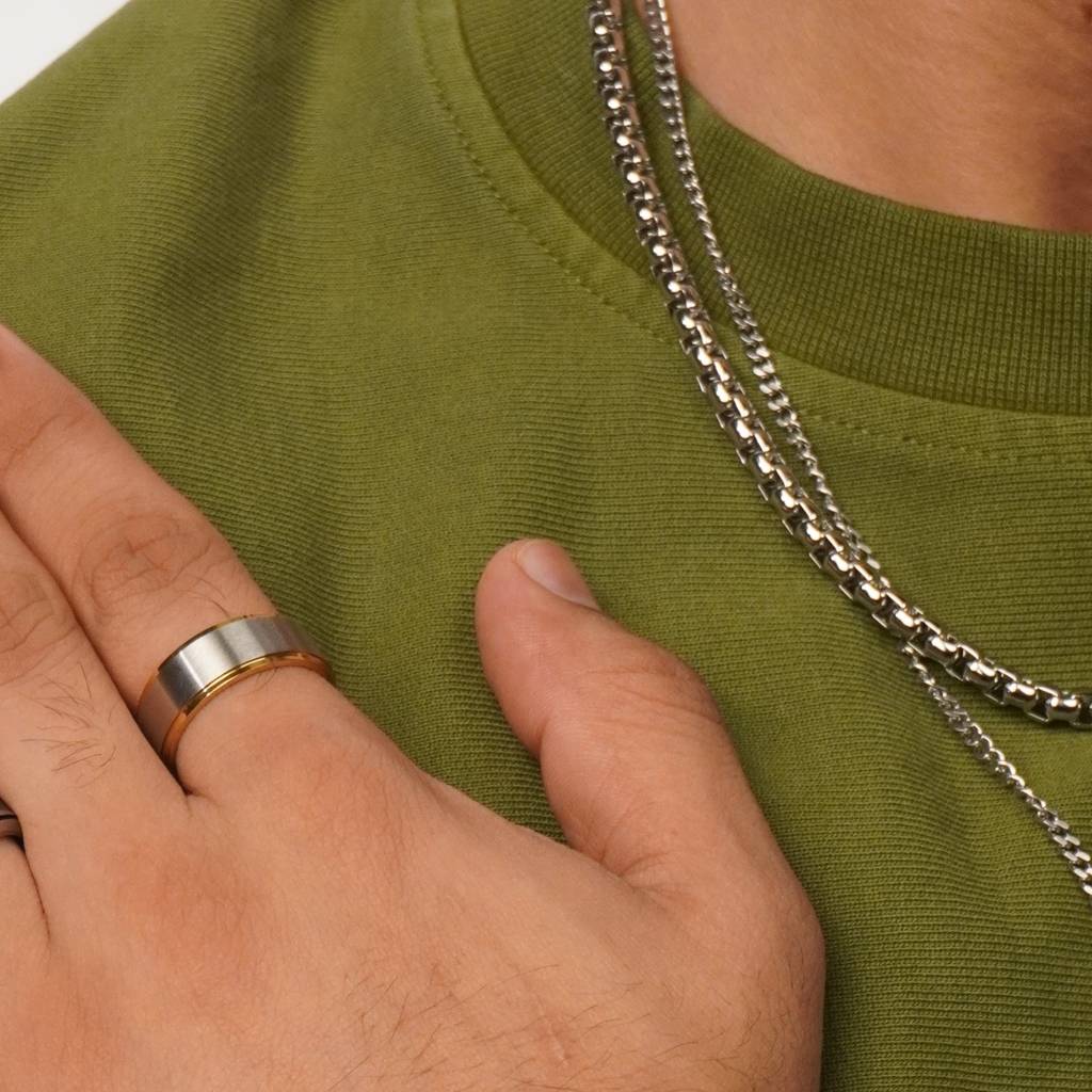 Dual Metal Elegance Ring : CL-RG-MN-04-19