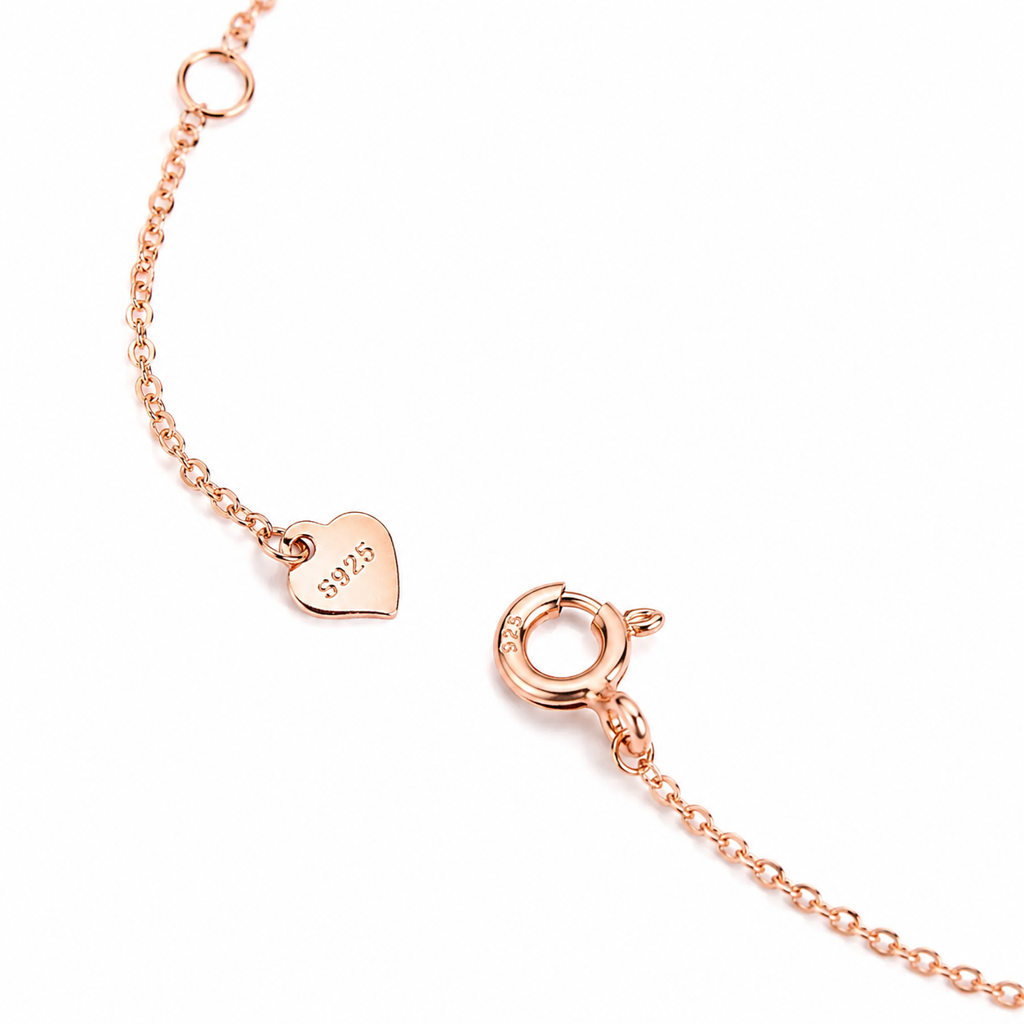 925 Silver Pinkora Bloom Set : WPEC00009