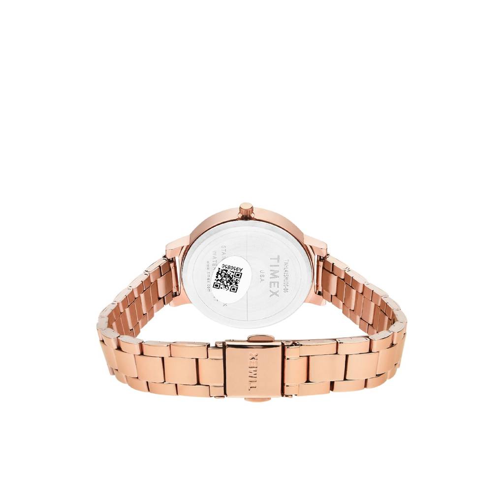 Timex Round 34Mm Rose Gold Dial Analog Women Watch - Twhl41Smu05 : TWHL41SMU05
