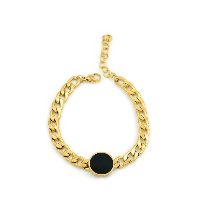 Gold Plated Floral Bracelet For Women & Girls | Chain Bracelet : HSPS60MB0701