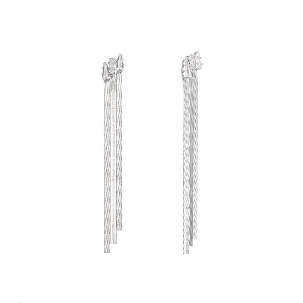 Diamond Cascade Drops Anti Tarnish Earrings : YI24A0313E