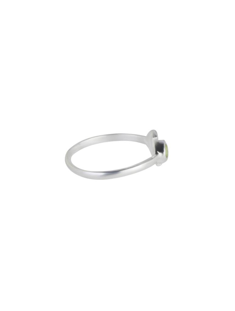 925 Sterling Silver Peridot Ring For Women | Gemstone Ring | Handmade Silver Jewelry | Elegant Daily Wear Gift : FU-1346