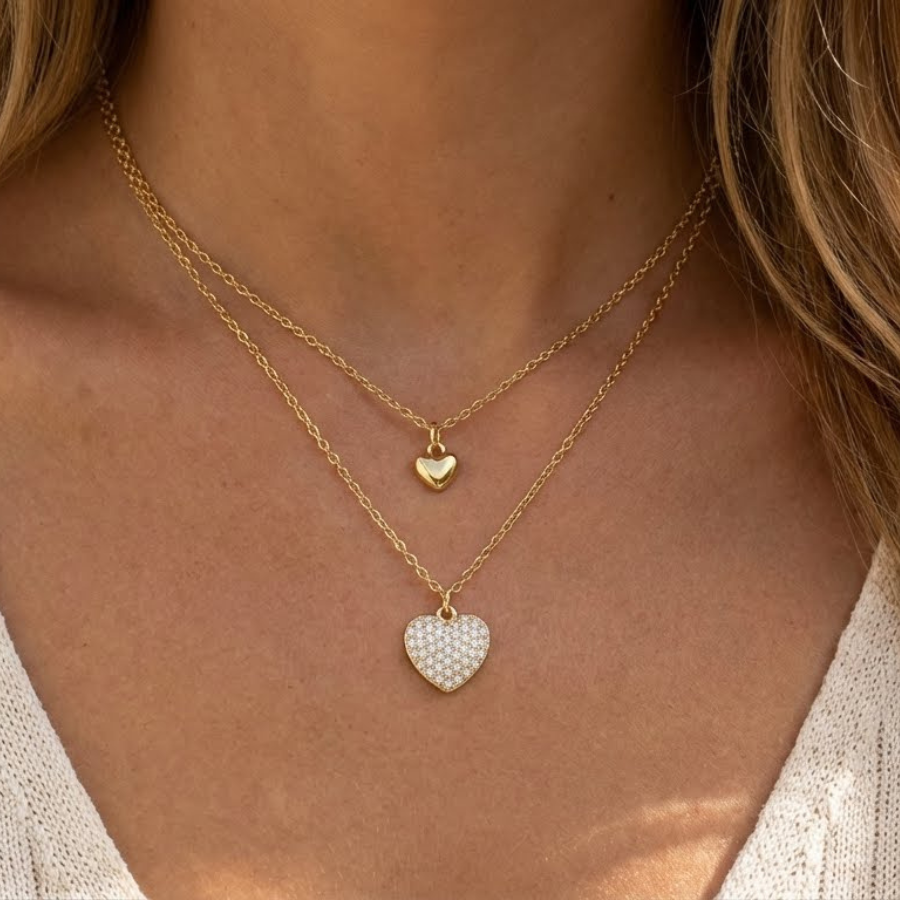Toned Heart Pendant Necklace For Women – Elegant Heart Design With Subtle Cz Accent | Premium Romantic Jewellery : 7183143256