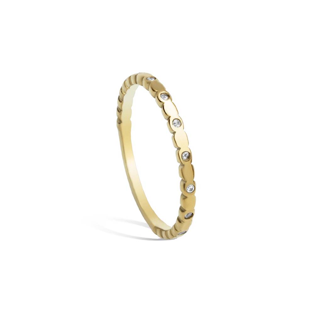 Spark Trace Stack Ring For Women - Waterproof & Anti-Tarnish : RG0276-6