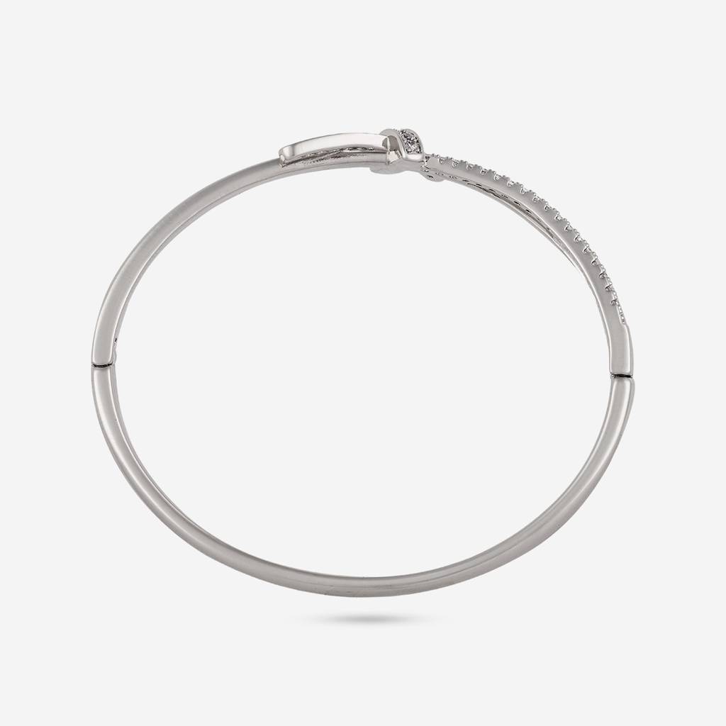 White - Party Wear Zircon Kada - 464472 : 464472