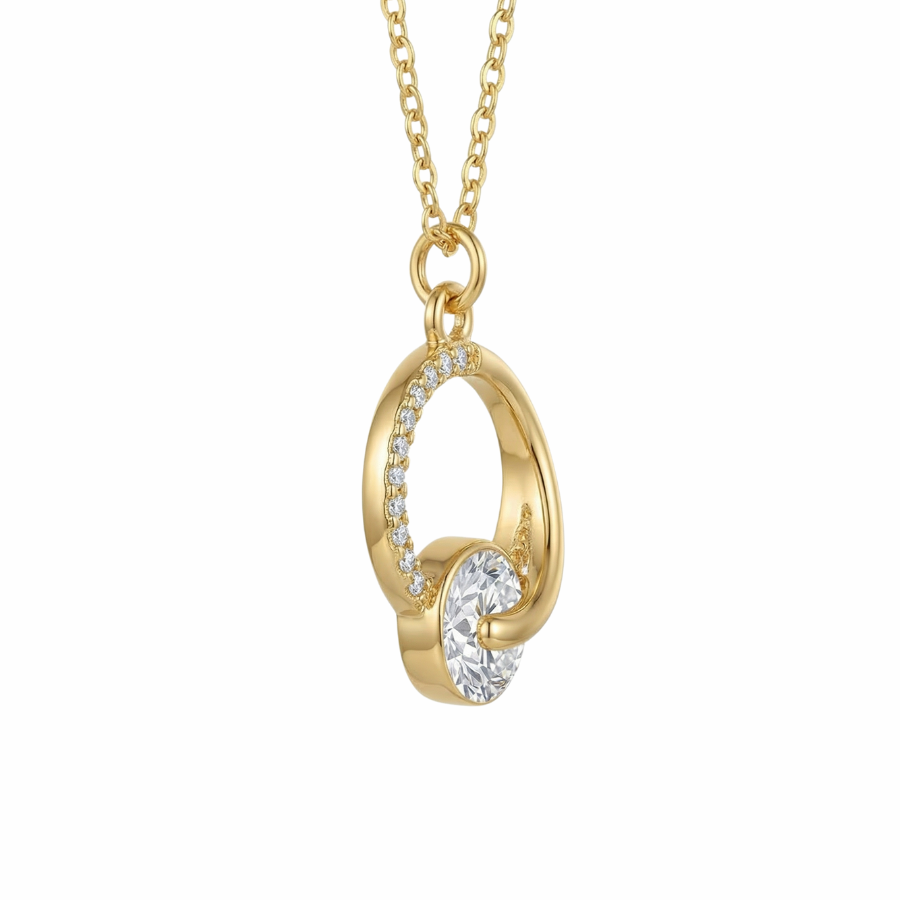 Starlight Pearl Chain Necklace For Women – Elegant Pearl Accented Chain With Warm Golden Finish | Premium Timeless : 736805802