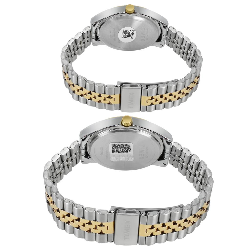 Timex Round 42Mm Dial Analog Pair Watch - Tw0Pre001 : TW0PRE001