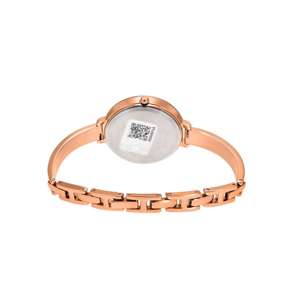 Timex Round 34Mm Rose Gold Dial Analog Women Watch - Twel128Smu05 : TWEL128SMU05