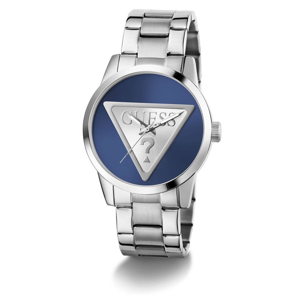 Guess Round 44Mm Blue Dial Analog Men Watch - Gw0782G3 : GW0782G3
