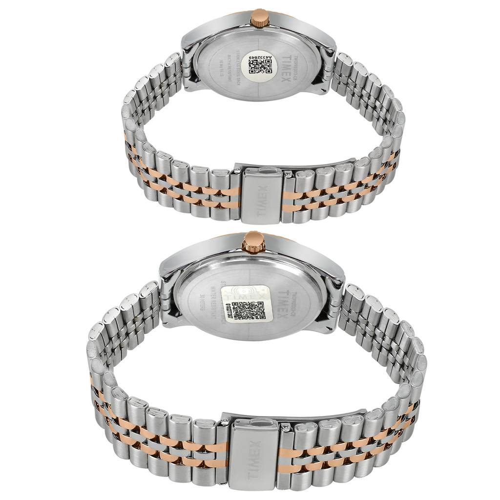 Timex Round 42Mm Dial Analog Pair Watch - Tw0Pre001 : TW0PRE003