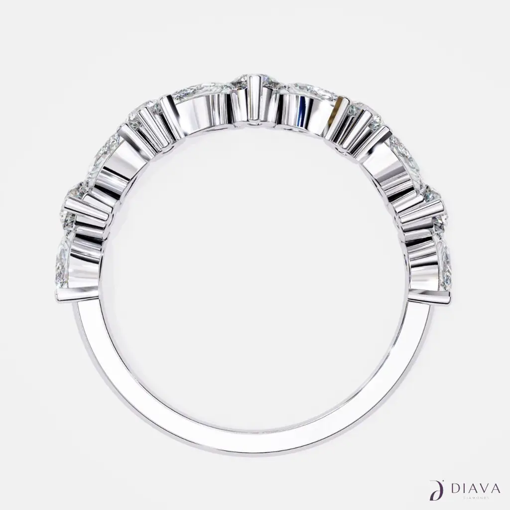 Marquise-Round Criss Cross Band : Marquise-RoundCrissCrossBand