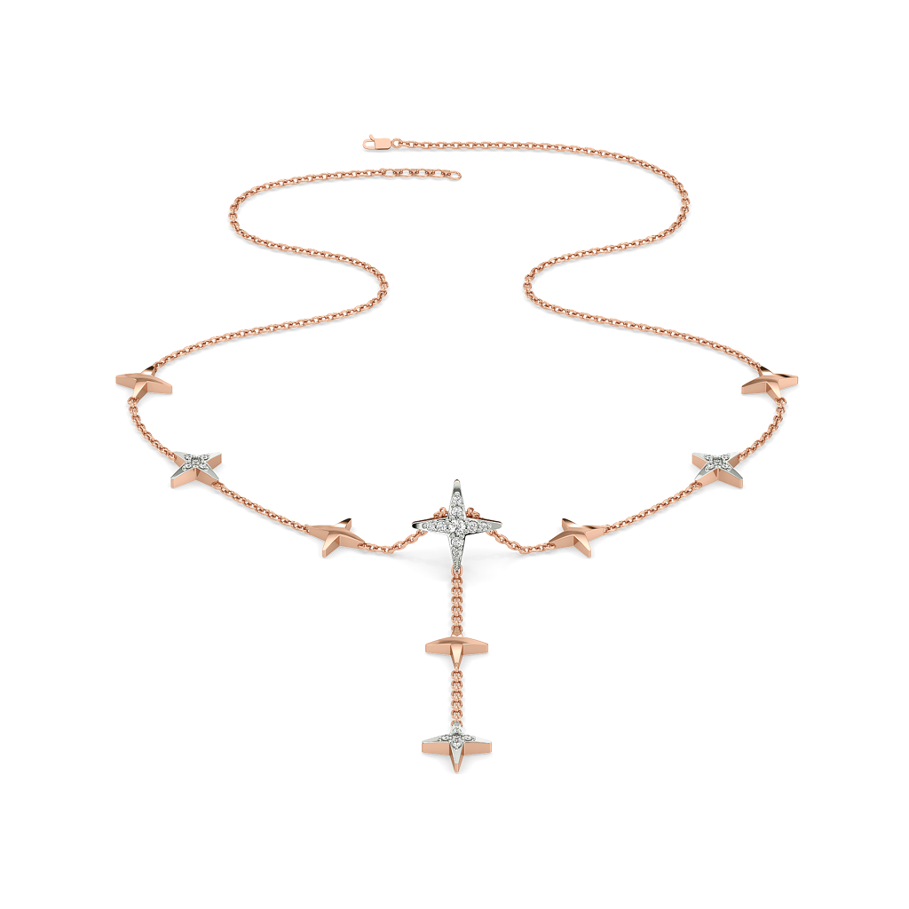 Starlight Sparkle - Lab Diamond Chain Necklace : LLNK0112