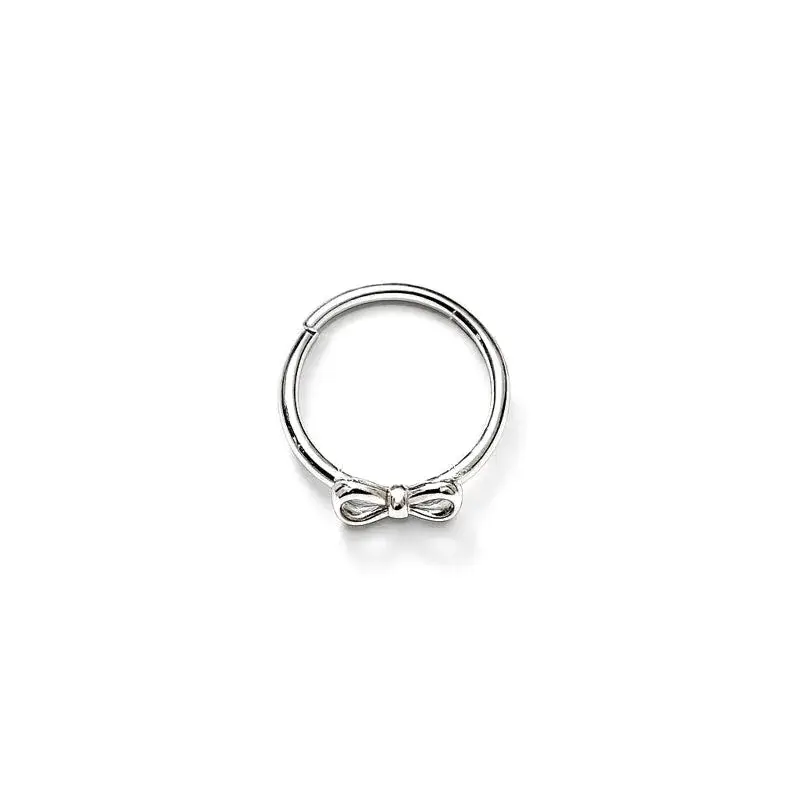Sterling Silver Petite Bow Promise Ring : RGS039