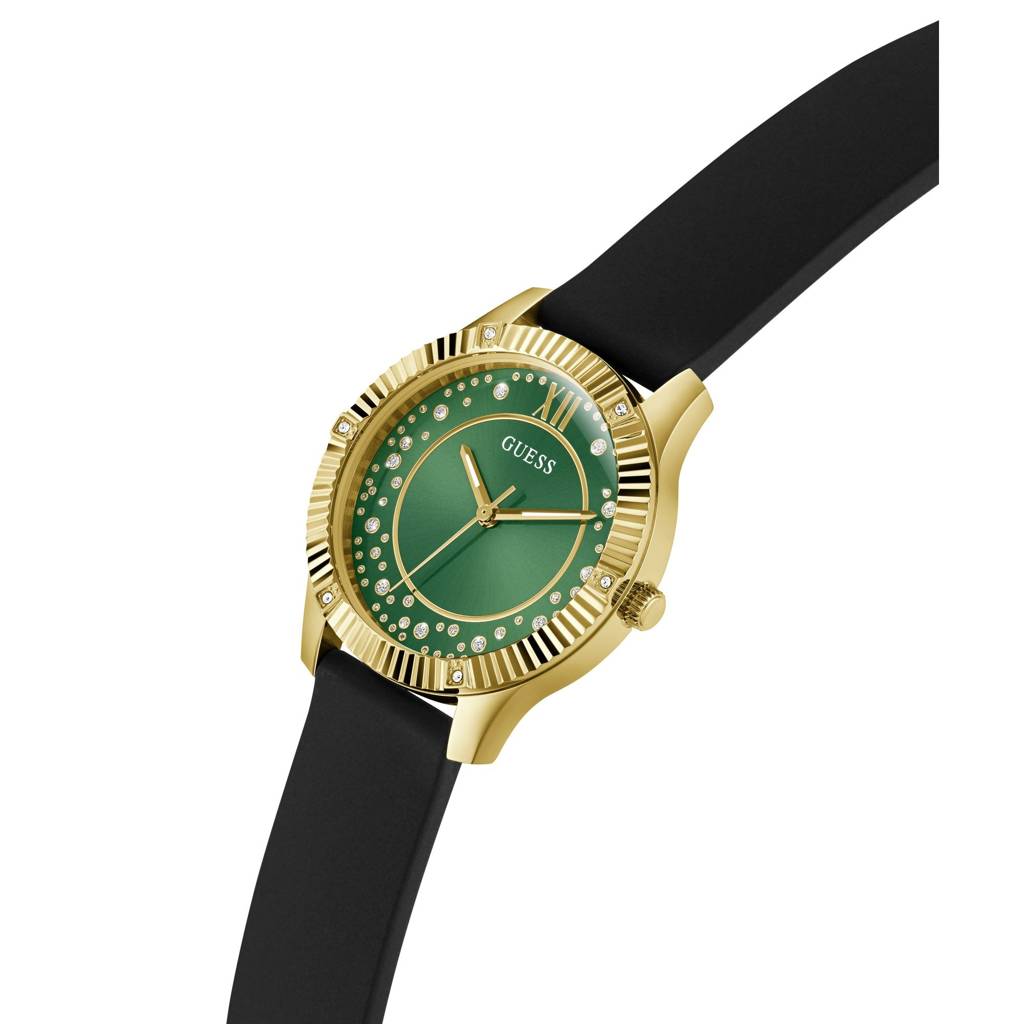 Guess Round 34Mm Green Dial Analog Women Watch - Gw0766L3 : GW0766L3