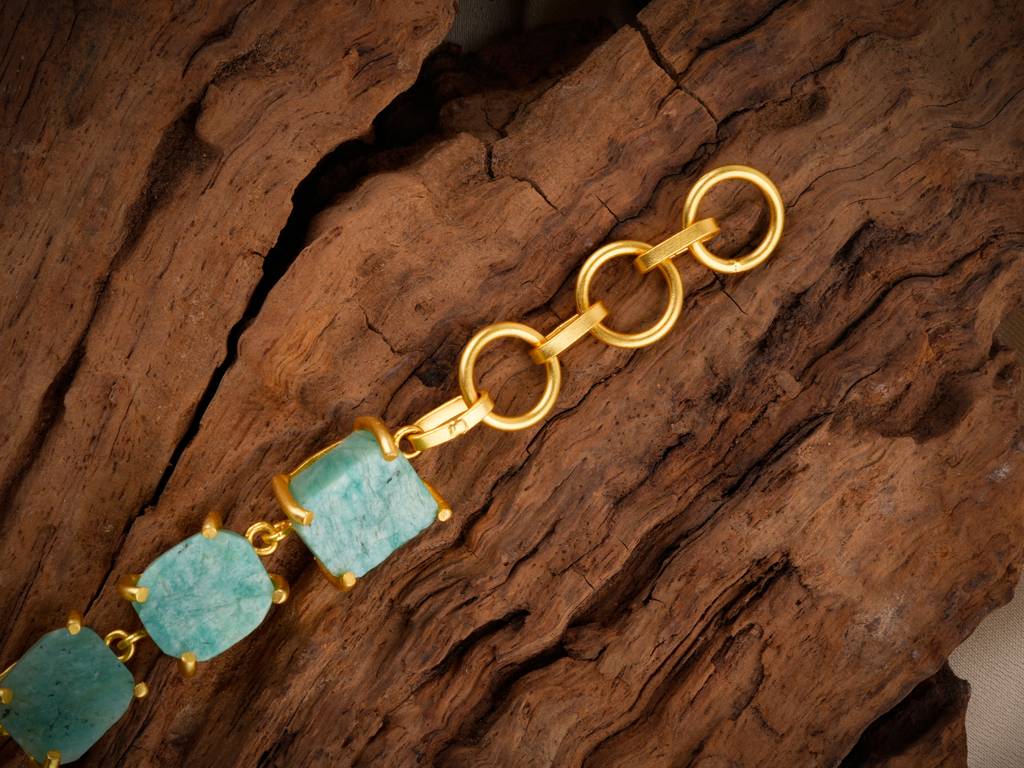 Uncut Amazonite Bracelet : NAGB06