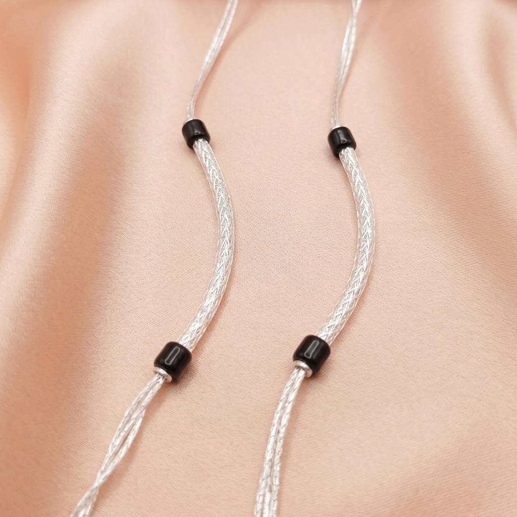 The Woven Horizon Layered Silver Anklet : AK1127