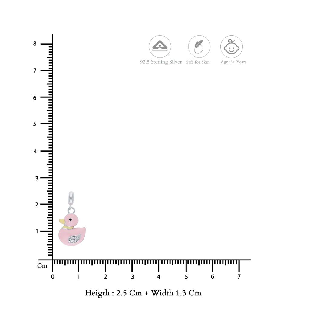 Iyal Pinky Duckling 925 Silver Kid Pendant (3+ Yrs) : KP-KP-RH-A-163-S