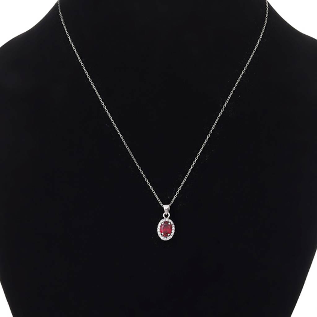 Iski Uski 925 Sterling Silver Arohi Ruby Pendant