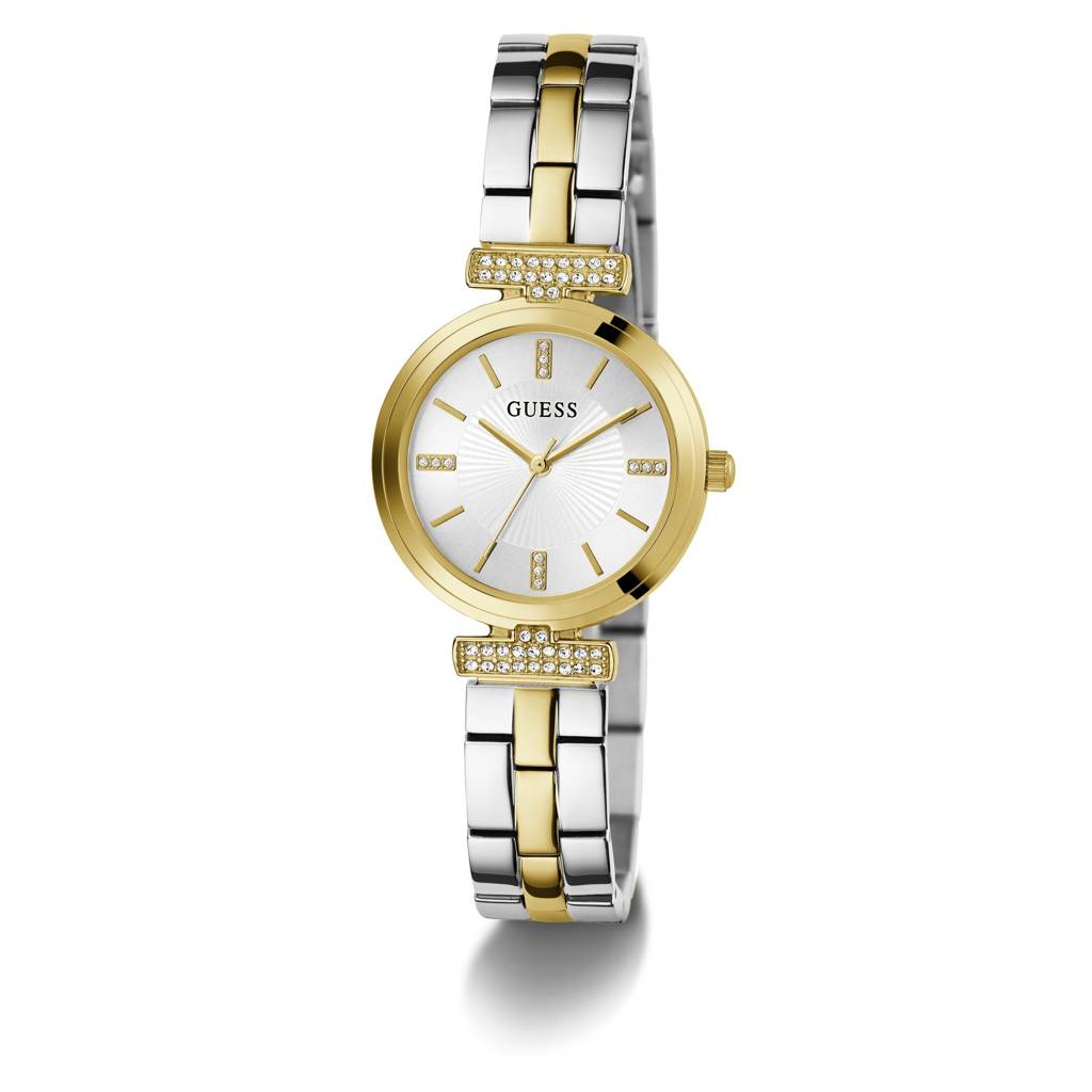 Guess Round 28Mm Silver Dial Analog Women Watch - Gw0762L5 : GW0762L5