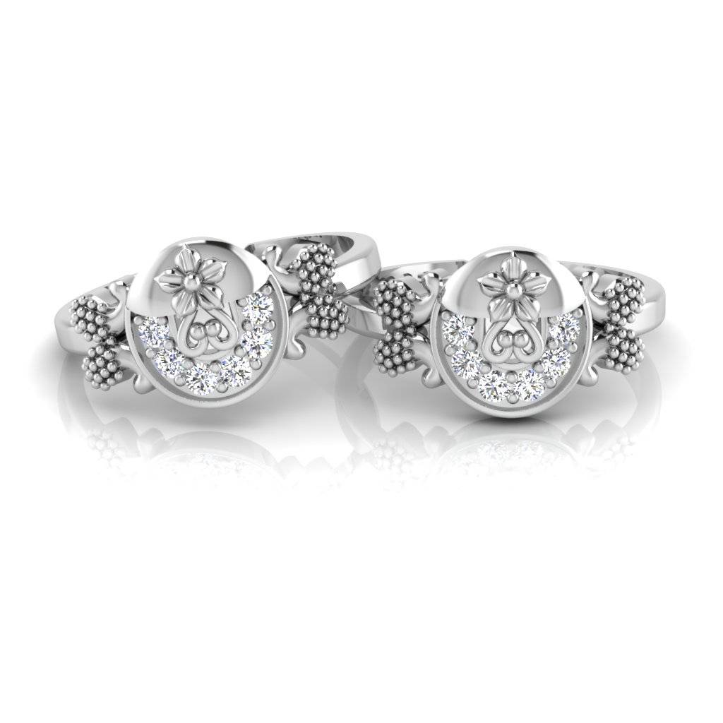 Iski Uski 925 Sterling Traditional Silver Toe Rings