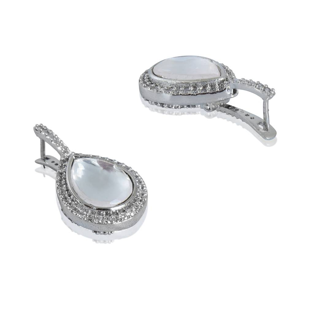 Kundan And Zirconia Earrings : IE874A
