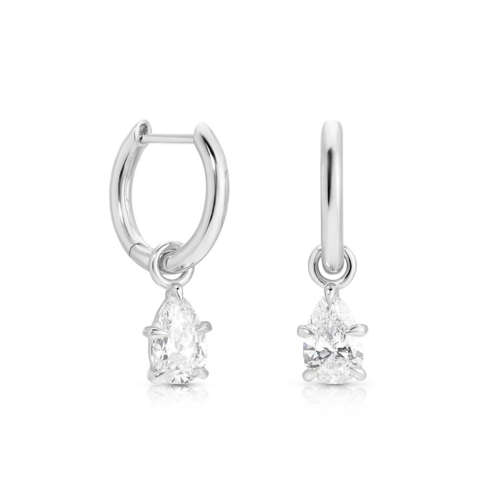 Pear Huggie Earrings : SG022
