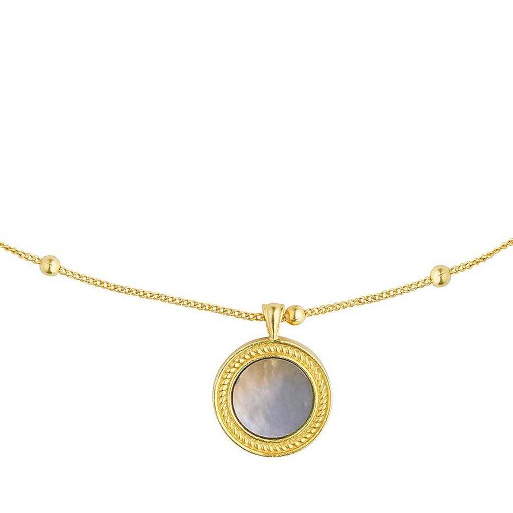 Healing Touch Pendant Necklace With Mother Of Pearl - Creation : PN739MOP
