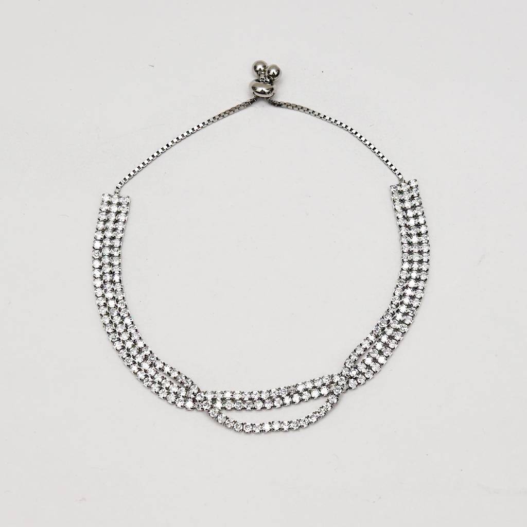 925 Pure Sterling Silver Bracelet | Stylish Fancy Silver Bracelet Jewelry : BR1046