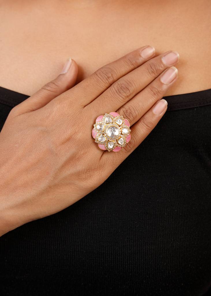 Moissanite Polki Ring 9 : PJ129