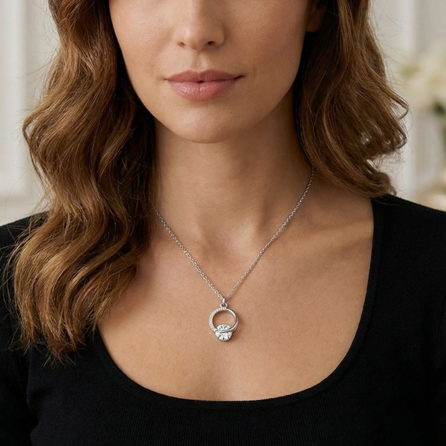 Starlight Pearl Chain Necklace For Women – Elegant Pearl Accented Chain With Warm Golden Finish | Premium Timeles : 8273716718