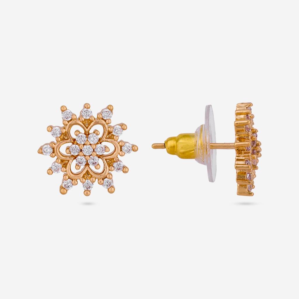 White Gold Plated Zircon Earring - 449182 : 449182