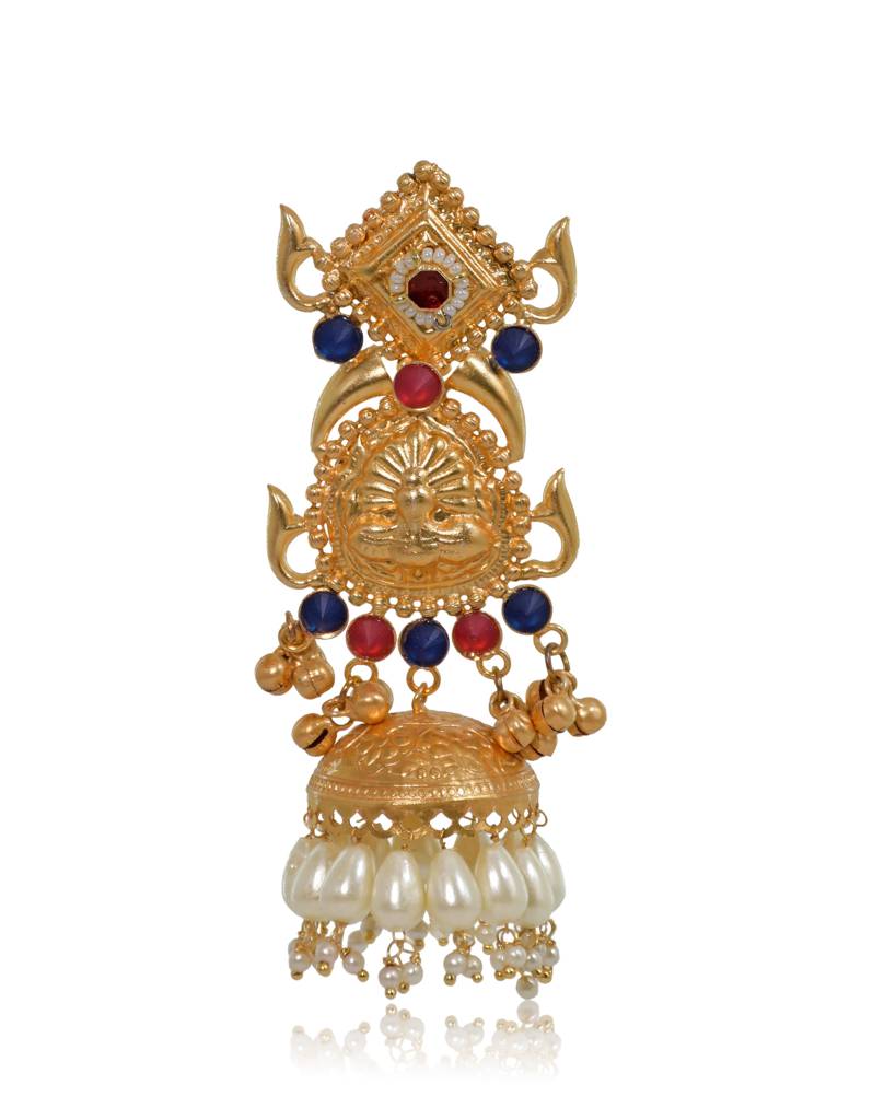 Grand Bridal Kundan Statement Jhumkas : NA_HM_ER_71_3