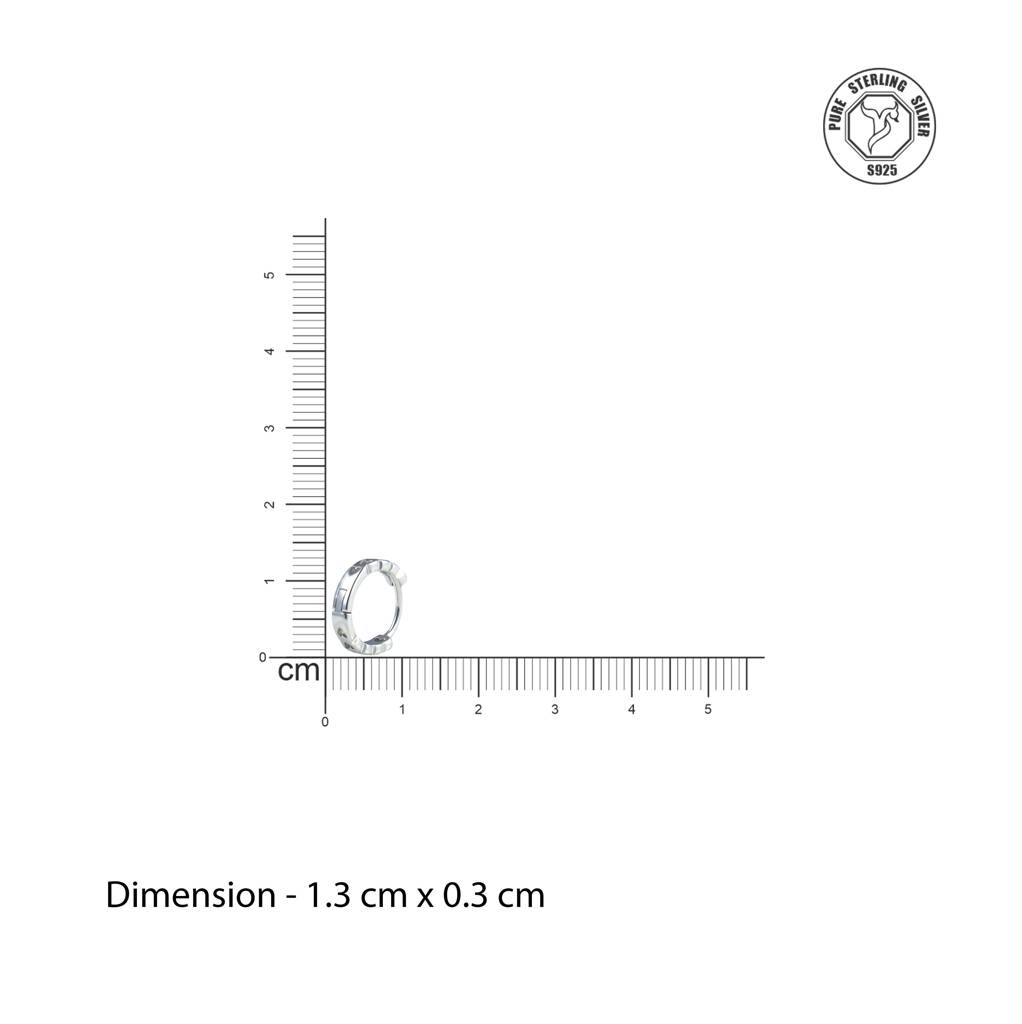 Loveknot Heart Sterling Silver Stud Bali : TRBLTL0013