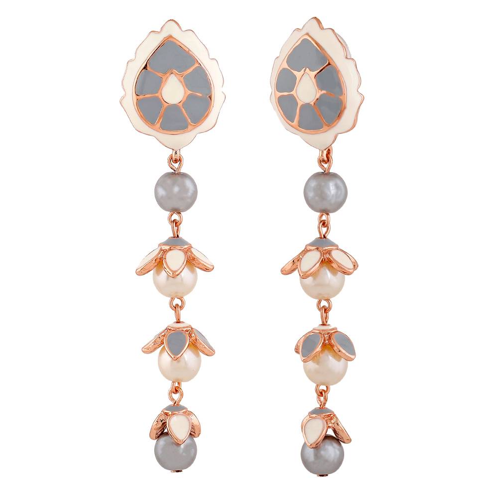 Estele Rose Gold Plated Astonishing Earrings For Women