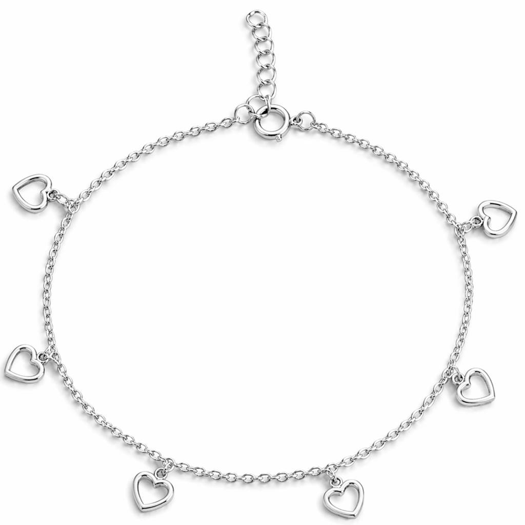 The Hearts Aflame Dangle Anklet : AK1150