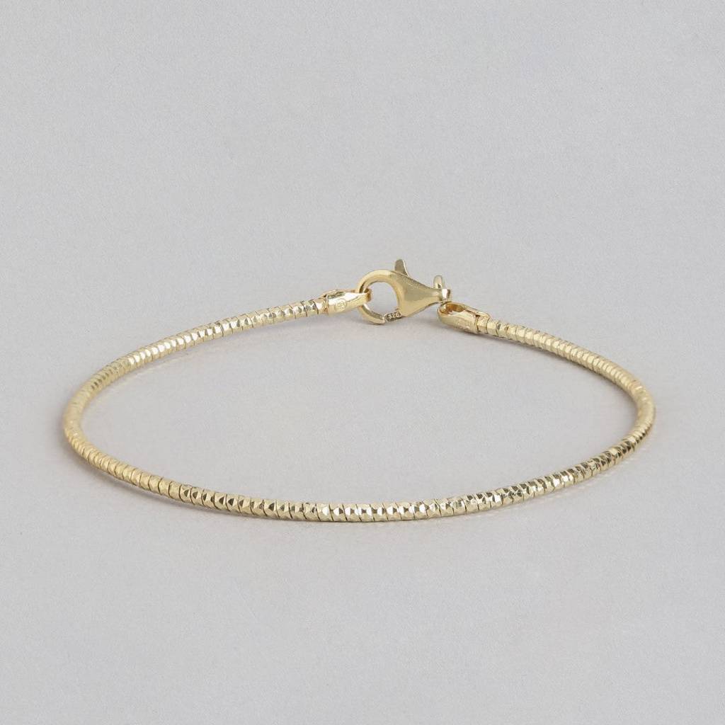Radiant Glow Gold Plated 925 Sterling Silver Bracelet : BR-80189