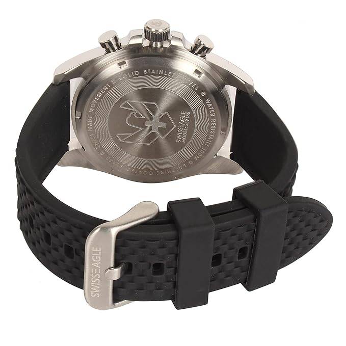 Swiss Eagle Men'S Chronograph Swiss Made Movement Watch - Se-9165 : SE-9165-01