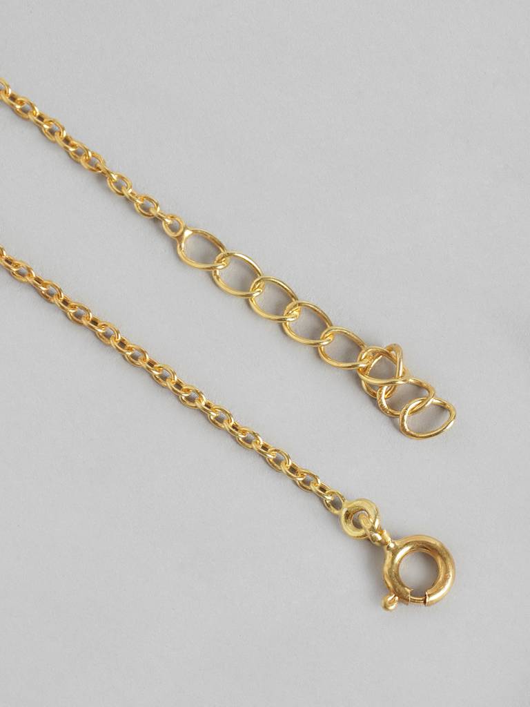 This Minimal Design Is Made In 92.5 Silver. The Sparkling, Kundan Stone Necklace Is A Timeless Classic That Will Never G