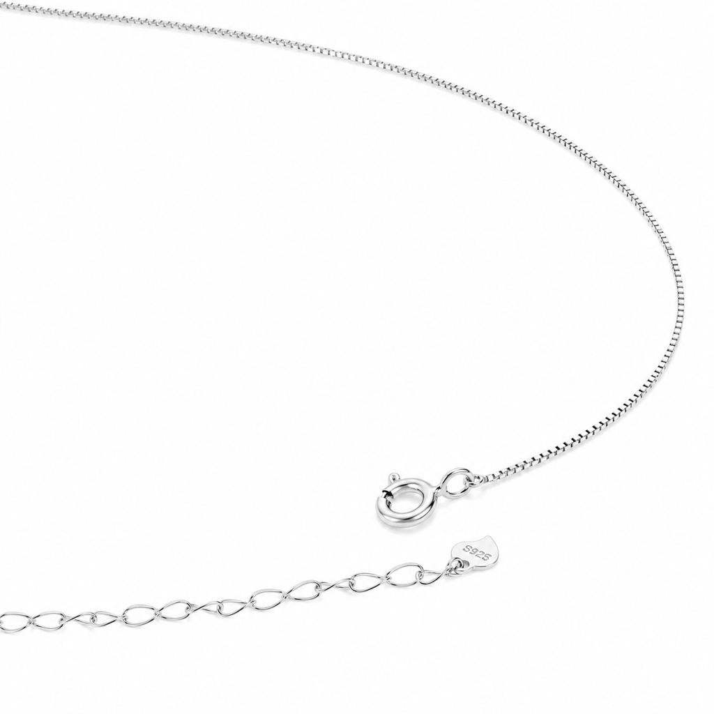 Silver Designer Teddy Bear Pendant Chain : WNH00134