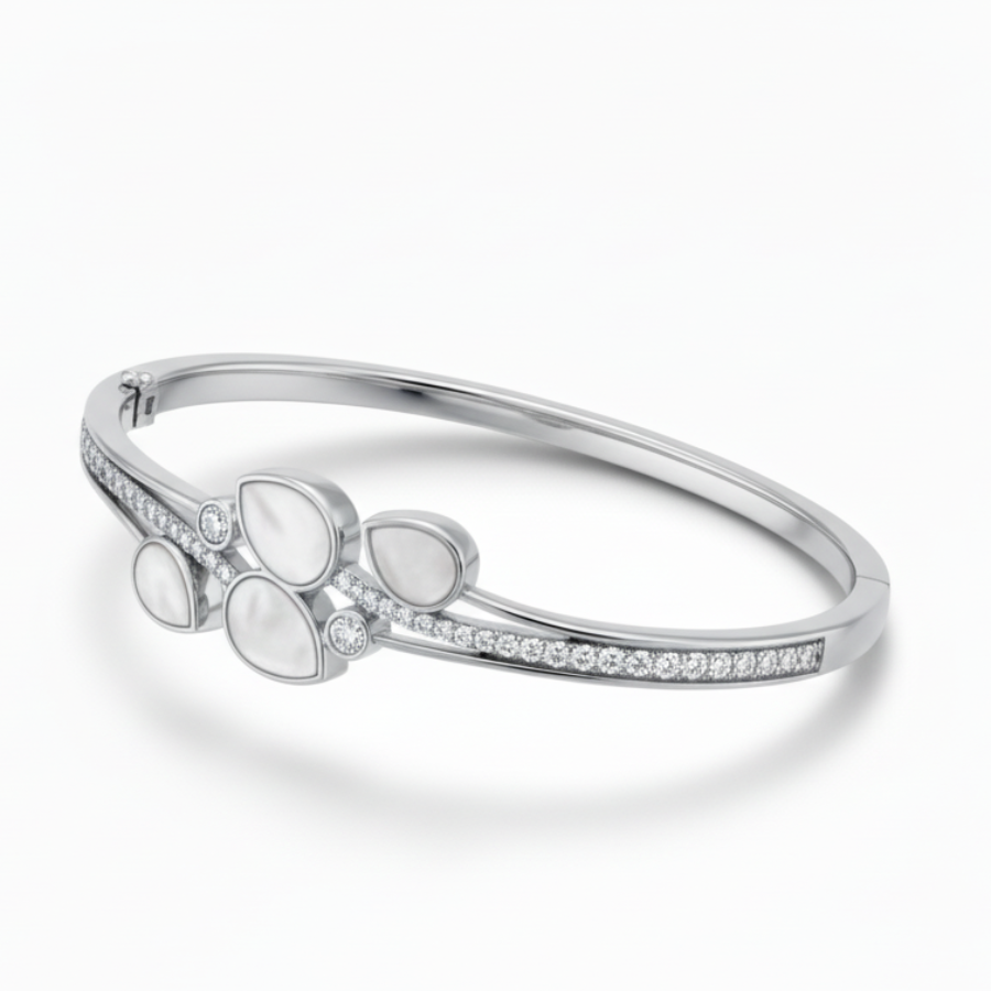Opal Flower Bracelet For Women | Elegant Floral Stone Bracelet Jewellery : 5151925909