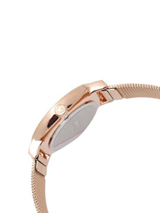 Analog Stylish Watch For Women | Water Resistant Simple And Fashion Watch Round Shape With Stainless Steel Case Wri : A2062-33